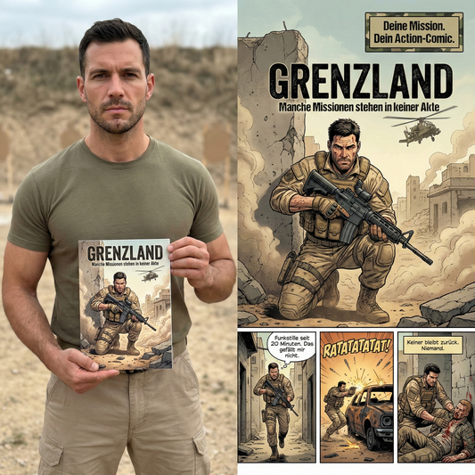 Militär-Action-Comic