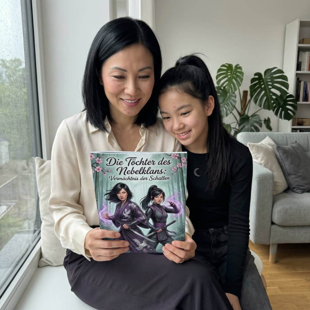 Elternteil und Kind im Samurai-Clan